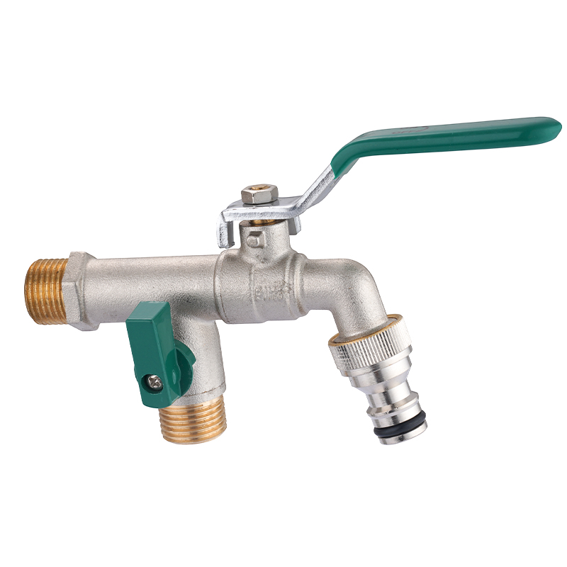 XFM-0211  Brass Bibcock Tap with Double Handle